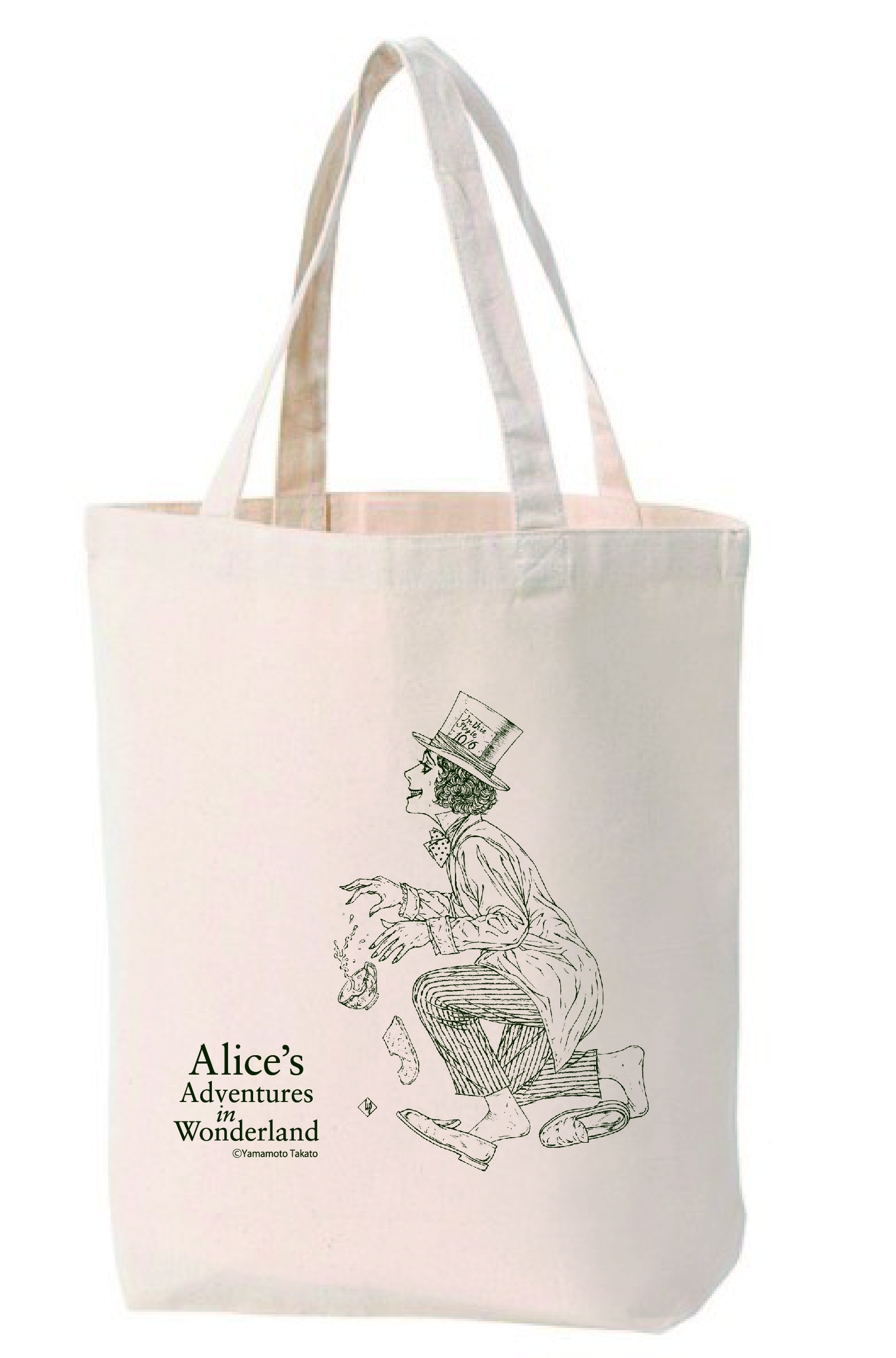 山本タカト　トートバッグNATURAL②「帽子屋」