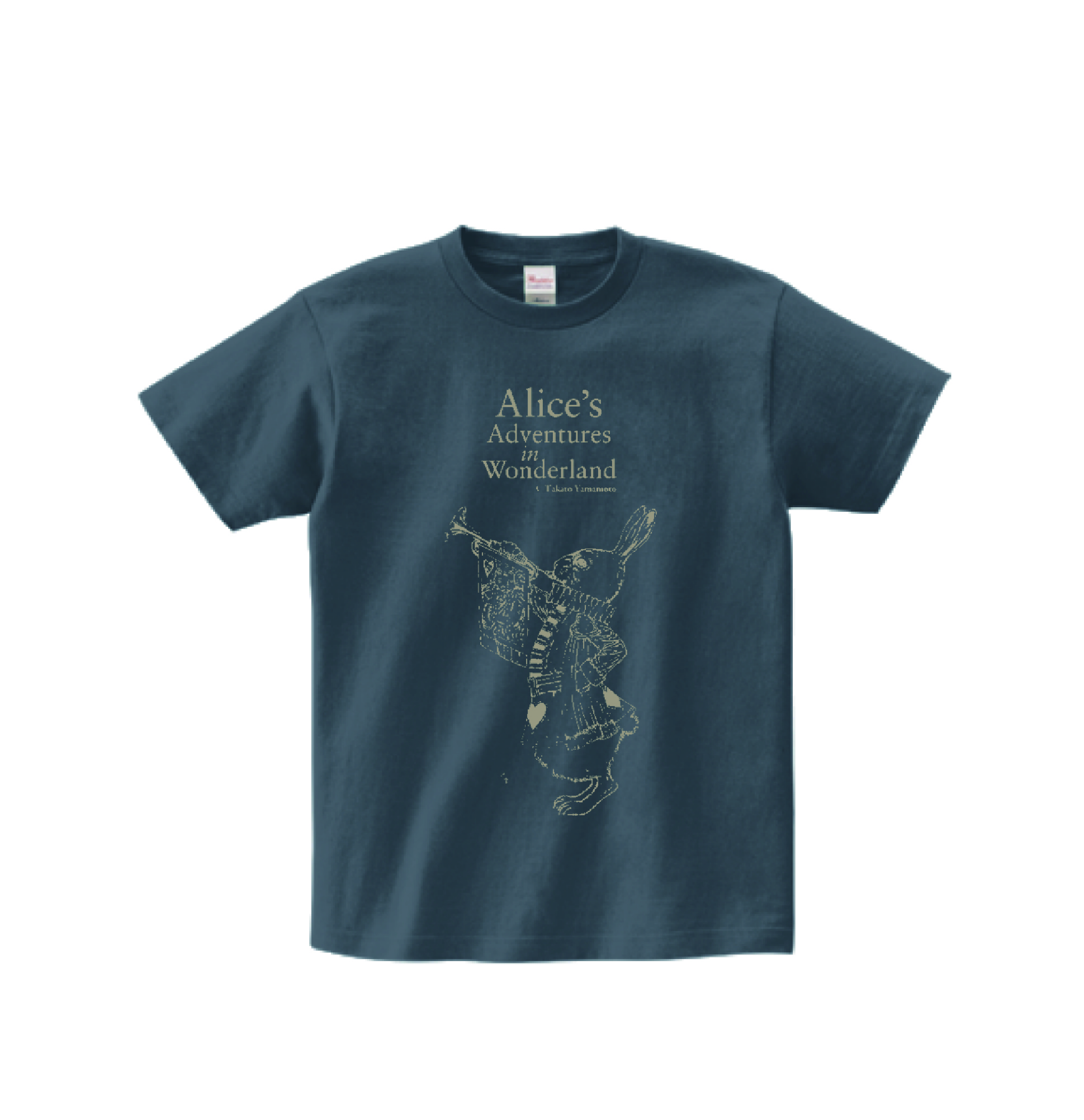 山本タカト　Tシャツ③「うさぎ」デニム